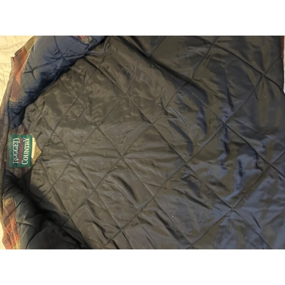 VTG Rugged Outfitters Country Mens XL Plaid Chore Jacket 100% Cotton Zip Rustic - Picture 15 of 16